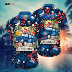 MLB Los Angeles Dodgers Hawaiian Shirt - Perfect Summer Gear for Sports Fans
