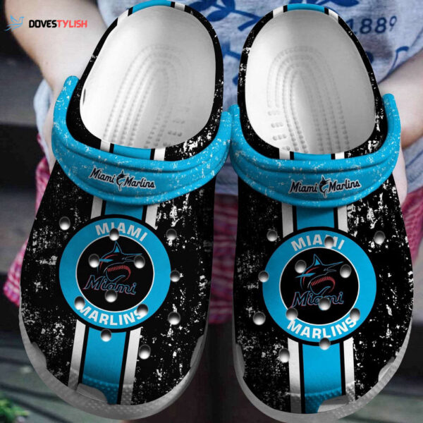MLB Miami Marlins Clog-Shoes Clog Shoes For Fan Baseball