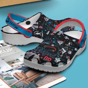 MLB Miami Marlins Clog-Shoes Crocband Clogs Shoes For Men Women and Kids For Fan MLB