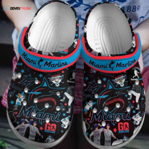 MLB Miami Marlins Clog-Shoes Crocband Clogs Shoes For Men Women and Kids For Fan MLB
