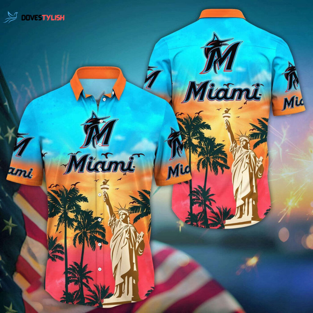 MLB Miami Marlins Hawaii Shirt: Sunrise to Sunset for Stylish Fans MLB Miami Marlins Hawaii Shirt: Sunrise to Sunset for Stylish Fans