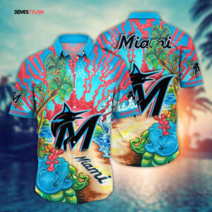 MLB Miami Marlins Hawaiian Shirt Diamond Dreamscape for Sports Fans
