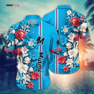 MLB Miami Marlins Hawaiian Shirt: Luau League Look for Sport Fans
