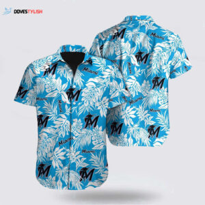 Official MLB Miami Marlins Hawaiian Shirt - Tropical Fan Favorite!