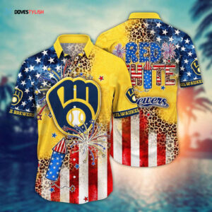 MLB Milwaukee Brewers Independence Day Aloha Shirt - Vibrant Design for Cool Fans