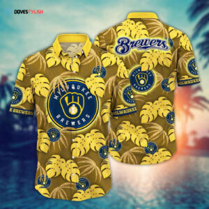 MLB Milwaukee Brewers Hawaiian Shirt: Floral Symphony Gift for Fans