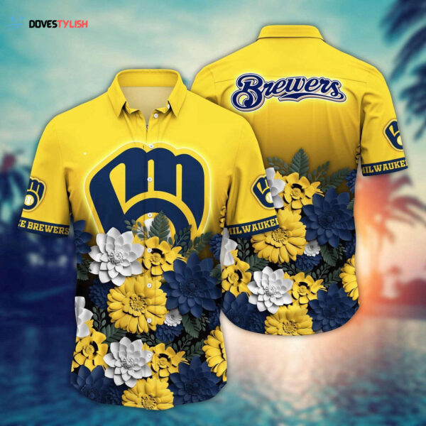 MLB Milwaukee Brewers Hawaiian Shirt – Perfect for Sports Fans!