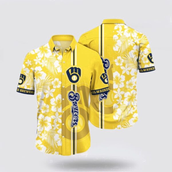 MLB Milwaukee Brewers Hawaiian Shirt – Baseball & Hawaiian Style Fusion for Fans