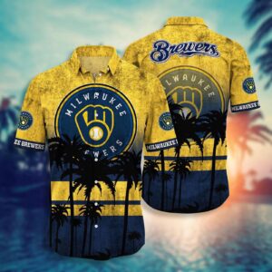 MLB Milwaukee Brewers Hawaiian Shirt – Swing in Style for Fans!