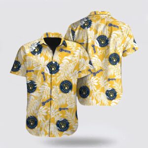 Milwaukee Brewers Hawaiian Shirt – Official MLB Fan Gear with Tropical Pattern