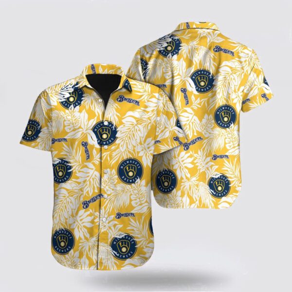 Milwaukee Brewers Hawaiian Shirt – Official MLB Fan Gear with Tropical Pattern