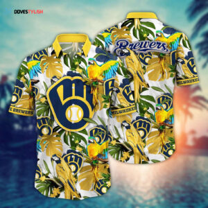 MLB Milwaukee Brewers Hawaiian Shirt - Victory In Bloom Fan Gift