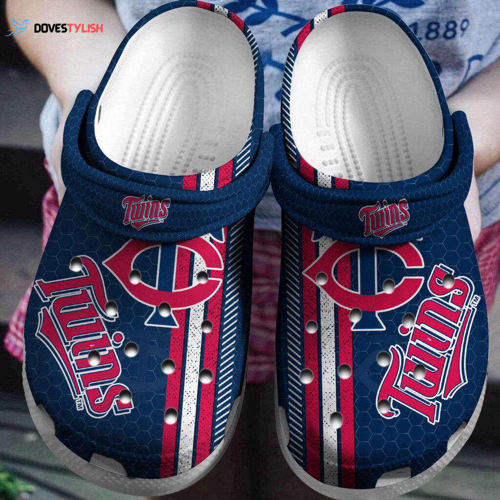 MLB Minnesota Twins Clog-Shoes Clog Navys For Fan Baseball MLB Minnesota Twins Clog-Shoes Clog Navys For Fan Baseball