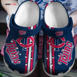 MLB Minnesota Twins Clog-Shoes Clog Navys For Fan Baseball