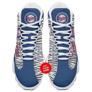Personalized MLB Minnesota Twins Air Jordan 13 Shoes – Custom Name & Number – Unisex Gift