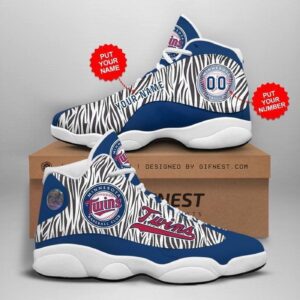 Personalized MLB Minnesota Twins Air Jordan 13 Shoes - Custom Name & Number - Unisex Gift