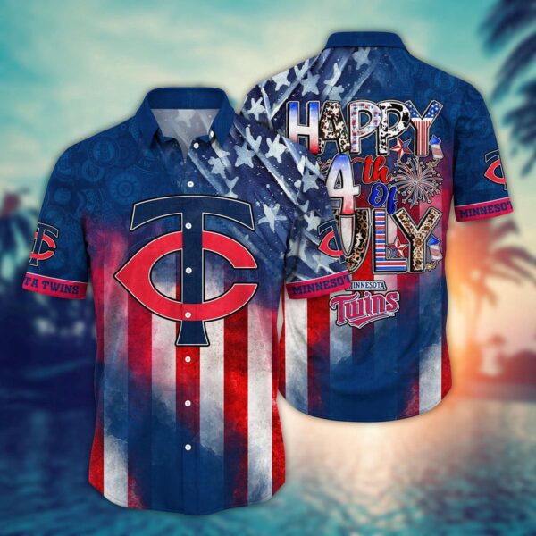 MLB Minnesota Twins Hawaiian Independence Day Shirt – Trendy Top for Cool Fans