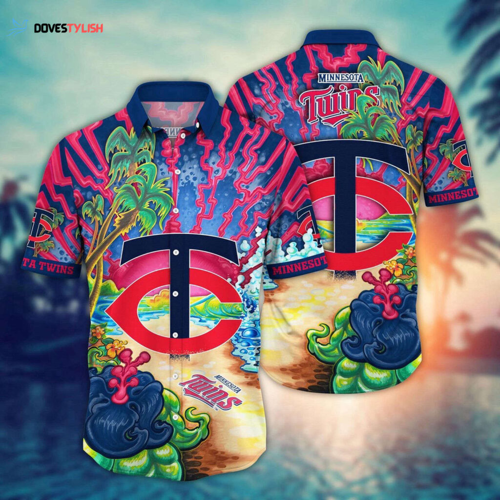 MLB Minnesota Twins Hawaiian Shirt: Diamond Dreamscape for Sports Fans