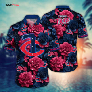 MLB Minnesota Twins Hawaiian Shirt: Flower Aloha Style for Fans