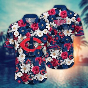 Minnesota Twins Hawaiian Shirt: Floral Fusion Fashion for Fans