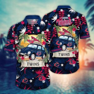 MLB Minnesota Twins Hawaiian Shirt – Perfect for Sports Fans in Summer Heatwave!