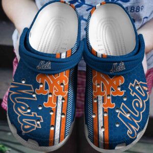 MLB New York Mets Clog-Shoes Clog Blue For Fan Baseball