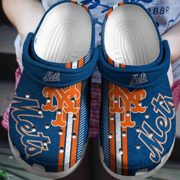 MLB New York Mets Clog-Shoes Clog Blue For Fan Baseball
