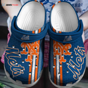 MLB New York Mets Clog-Shoes Clog Blue For Fan Baseball