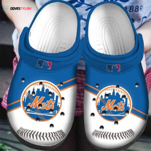 MLB New York Mets Clog-Shoes Clog Blue White For Fan Baseball