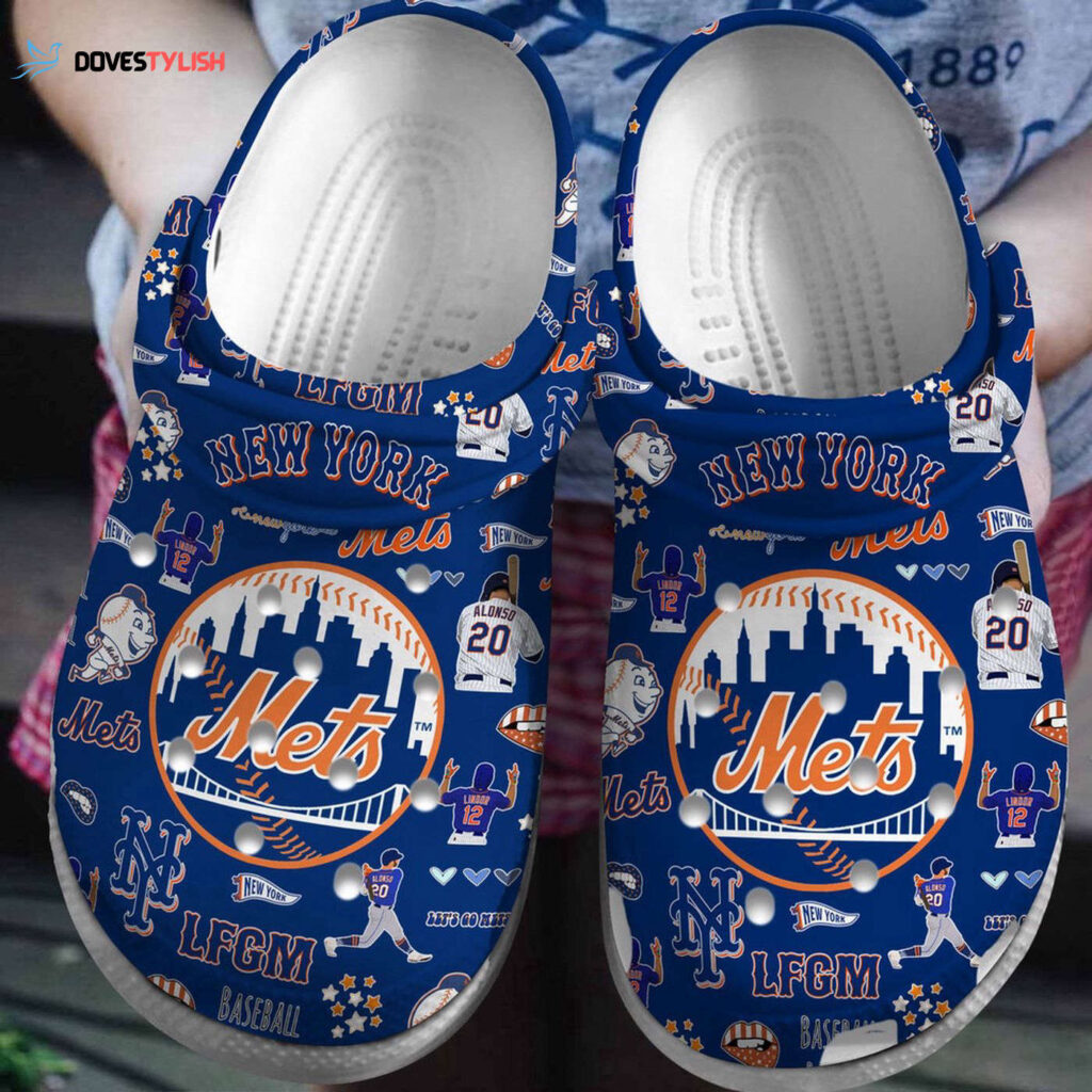 MLB New York Mets Clog-Shoes Crocband Clogs Shoes For Men Women Fans