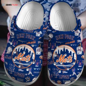 MLB New York Mets Clog-Shoes Crocband Clogs Shoes For Men Women Fans
