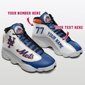 Custom New York Mets Air Jordan 13 Shoes - Personalized Unisex MLB Gift