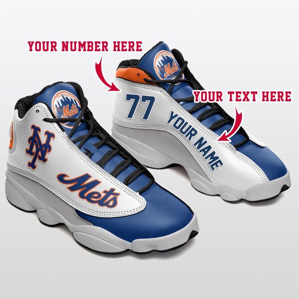 Personalized MLB New York Mets Air Jordan 13 Shoes – Custom Name Number V5 – Unisex Gift Personalized MLB New York Mets Air Jordan 13 Shoes – Custom Name Number V5 – Unisex Gift
