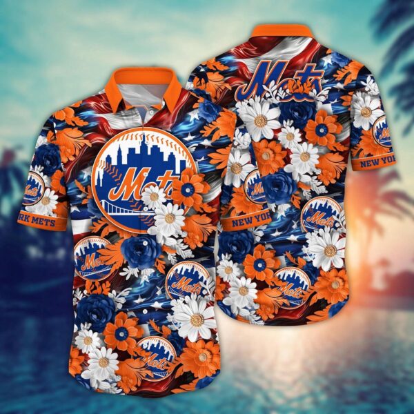 MLB New York Mets Hawaii Shirt: Independence Day Edition for Cool Fans