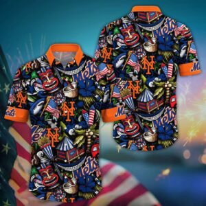 MLB New York Mets Hawaiian Shirt – Vibrant Aloha for Fans