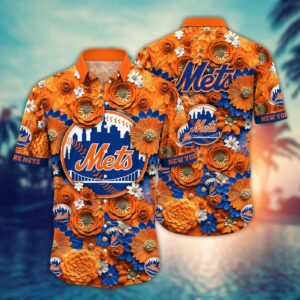 MLB New York Mets Hawaiian Shirt: Trendy Fan Favorite for Summer