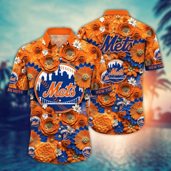 MLB New York Mets Hawaiian Shirt: Trendy Fan Favorite for Summer