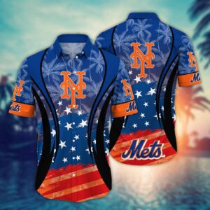 MLB New York Mets Hawaiian Shirt: Vibrant Aloha for Cool Fans!