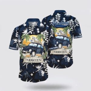 MLB New York Yankees Hawaiian Shirt: Dive into the Sea Breeze with Fan-Favorite Style