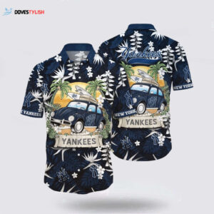 MLB New York Yankees Hawaiian Shirt: Dive into the Sea Breeze with Fan-Favorite Style