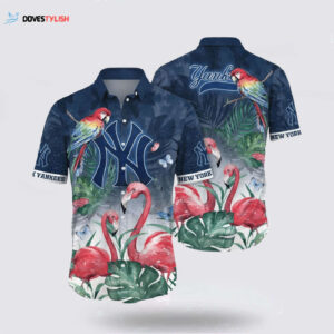 MLB New York Yankees Hawaiian Shirt: Summer Style for Fans