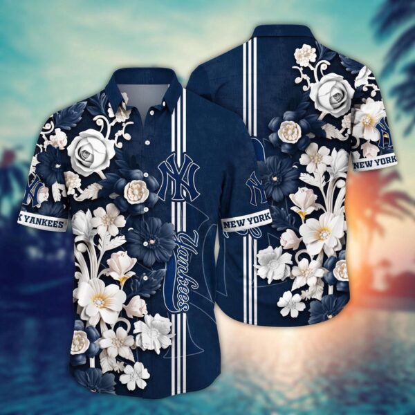 MLB New York Yankees Hawaiian Shirt – Luau League Look for Sport Fans