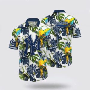 MLB New York Yankees Hawaiian Shirt: Surf in Style with Super Cool Fan Gear!