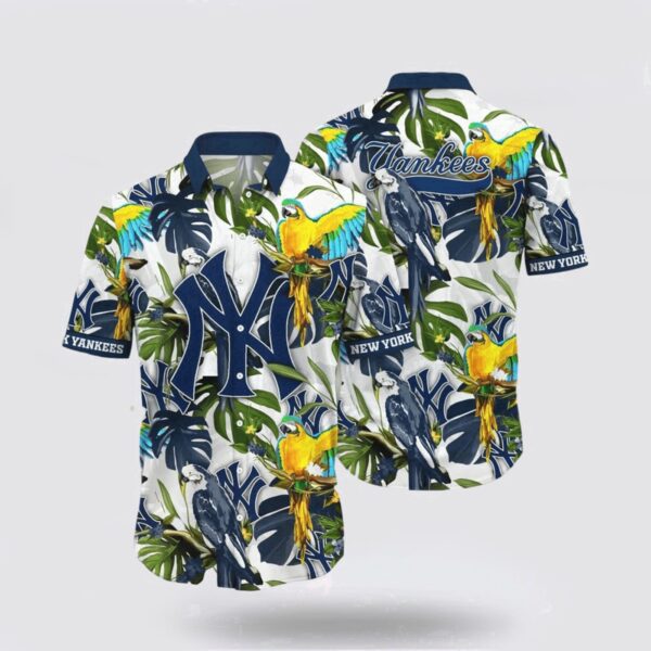 MLB New York Yankees Hawaiian Shirt: Surf in Style with Super Cool Fan Gear!