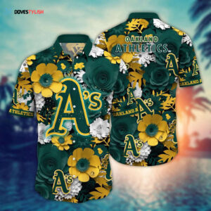 MLB Oakland Athletics Hawaiian Shirt - Diamond Dreams for Sport Fans