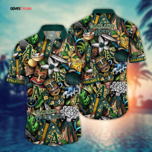MLB Oakland Athletics Hawaiian Shirt: Make a Style Statement with Flower Strike Design!