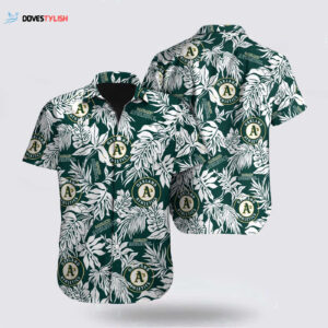 MLB Oakland Athletics Hawaiian Shirt - Tropical Fan Apparel