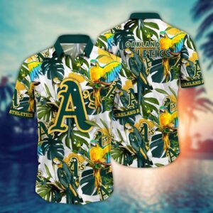 MLB Oakland Athletics Hawaiian Shirt – Victory In Bloom Gift for Fans