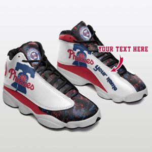 Custom MLB Philadelphia Phillies Air Jordan 13 Shoes - Personalized Unisex Gift