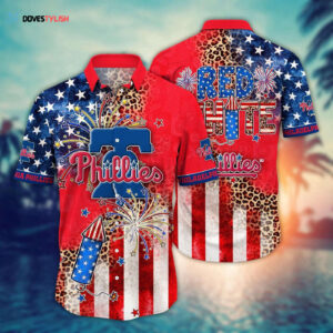 MLB Philadelphia Phillies Independence Day Aloha Shirt - Vibrant Design for Cool Fans
